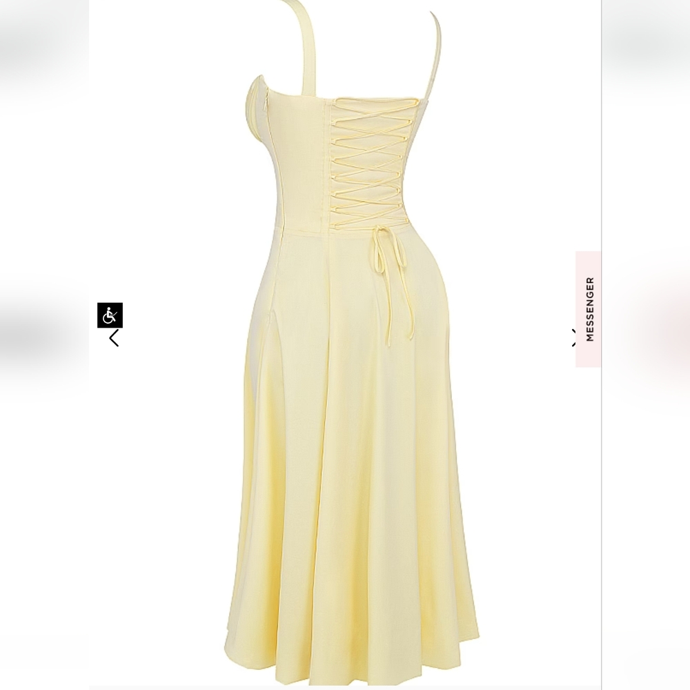 House of CB Carmen Buttercup Bustier Sundress - Picture 12 of 16